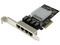 Tarjeta de Red PCI Express Ethernet Gigabit con 4 Puertos RJ45 Chipset Intel i350