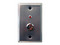 Botón de acceso Folksafe AX-K40, apertura con llave, acero inoxidable.