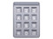 Teclado iluminado Doorking 1895-032, Para Porteros telefónicos, Color Gris.