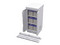 Gabinete de Seguridad Epcom EFCB051106W, de Lámina Galvanizada para Almacenamiento de Baterías (Hasta 6 baterías). Color Beige.
