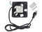 Ventilador para Gabinete LinkedPRO LP-VENT-BASIC, 120 x 120mm, 38 CFM, conexión tipo NEMA 5-15P. Color Negro.
