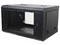 Gabinete de pared 6U Linkedpro SR1906LH3G, con puerta de cristal templado. Color Negro