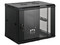 Gabinete Saxxon SA660601 de 6U para montaje en Pared, capacidad hasta 60Kg. Color Negro.