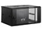 Gabinete Saxxon SX-R6U-5406A de 6U para montaje en Pared, Puerta de Vidrio Templado. Color Negro.