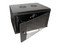 Gabinete de Pared SBE-TECH GNLPAR19X4UR, 4UR, 600mm de ancho y 450mm de profundidad, Puerta de Cristal Templado. Color Negro.