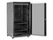 Gabinete WAM de 22UR, de profundidad 600 mm, puerta de cristal, en piso.