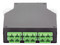 Módulo distribuidor de Fibra Óptica de 6 acopladores Linkedpro, Duplex SC/APC monomodo.
