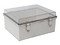 Gabinete de Plástico Precision PST-1722-11ET de 170 x 220 x 110 mm, Uso Exterior, Protección IP66, Cierre por Broches Inoxidables.