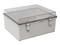 Gabinete de Plástico Precision PST-1929-14ET de 190 x 290 x 140 mm, Uso Exterior, Protección IP66, Cierre por Broches Inoxidables.