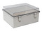 Gabinete de Plástico Precision PST-3546-16ET de 350 x 460 x 160 mm, Uso Exterior, Protección IP66, Cierre por Broches Inoxidables.