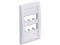 Placa de Pared Panduit CFPE6IWY de 6 puertos. Color Blanco.