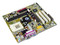 T. Madre Albatron, Chipset VIA KM266,
Soporta: AMD Athlon XP/Duron con bus de 200/266Mhz
Memoria: DDR 1600/2100 hasta 2GB max (2Bancos)
Integrado: Sonido con dos canales AC97.
Diseño: Micro ATX, Ptos: 1x AGP, 3x PCI