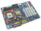 T. Madre GIGA BYTE GA8IR2003, Chipset INTEL 845,  Soporta  P4 hasta 3.06 GHZ  y Celeron Socket 478, BUS 533/400Mhz, AGP 4X, 2 COM, 1 LPT1, 4 USB VER 1.1, 5 PCI, ATA 100 IDE; Audio AC97, PS/2 Keyboard, y mouse, Soporta  2 GB con  DDR 266/200Mhz