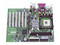 T. Madre INTEL D845PESVL, ChipSet Intel 845PE,
Soporta: All P4 y Celeron con 478Pins, 400/533Mhz BUS.
Integrado: Audio AC-97, LAN 10/100Mbps
Memoria: SDRAM DDR 333/266, 2GB Max, (2 Bancos),
Diseño: ATX Completo, Ptos. 1x AGP, 6x PCI, USB 2.0