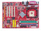 T. Madre MSI PT880 Neo-FSR, ChipSet VIA PT880,
Soporta: Pentium 4 Prescott/Celeron, Bus 800/533/400MHz,
Integrado: Audio AC'97 de 6 canales,
Memoria: DDR PC3200/2700/2100, 3Bancos, 3GB,
Diseño: ATX, Ptos: 1x AGP 8X,  5x PCI