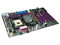 T. Madre Soyo SY-P4VTP, ChipSet VIA PT800, 
Soporta: Pentium 4 y Celeron, HT y BUS de 400/533/800Mhz, 
Memoria: SDRAM DDR 400/333, 3 Bancos, 3GB Max., 
Integrado: Audio y Red 10/100 Mbps, 
Diseño: ATX, Ptos: 5x PCI, 1x AGP 4x/8x