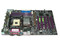 T. Madre Soyo SY-P4VTP, ChipSet VIA PT800, 
Soporta: Pentium 4 y Celeron, HT y BUS de 400/533/800Mhz, 
Memoria: SDRAM DDR 400/333, 3 Bancos, 3GB Max., 
Integrado: Audio y Red 10/100 Mbps, 
Diseño: ATX, Ptos: 5x PCI, 1x AGP 4x/8x