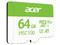 Memoria microSDXC Acer BL.9BWWA.336 de 64GB, Clase 10.