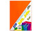 Paquete de Hojas Saira 106806, Tamaño Carta, 100 Hojas. Color Naranja