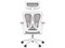 Silla de Oficina MODAMOB MC028, Respaldo de Malla y Cabecera, Soporta Hasta 120 Kg, Pistón Clase 3. Color Blanco y Gris.